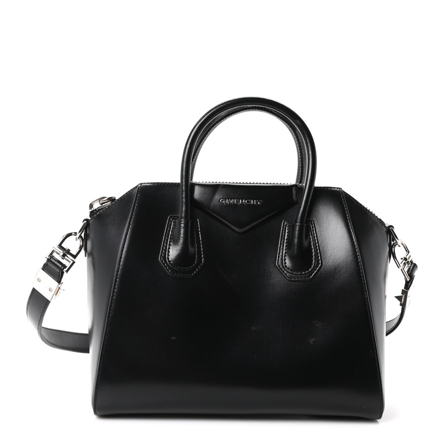 Givenchy Shiny Lord Calfskin Medium Antigona Black
