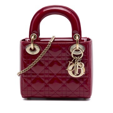 Mini Patent Cannage Lady Dior
