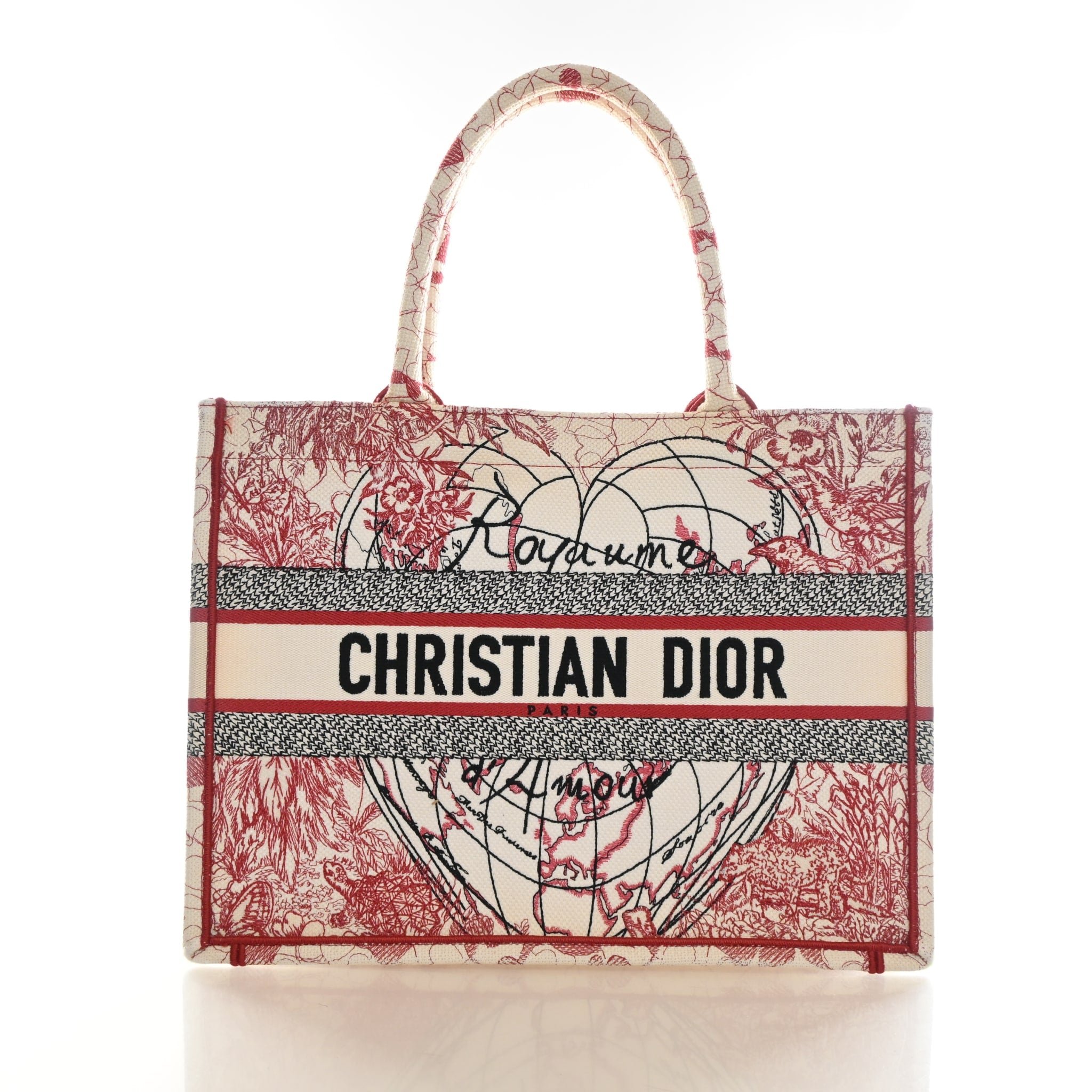 Christian Dior Medium Dioramour Toile De Jouy Book Tote