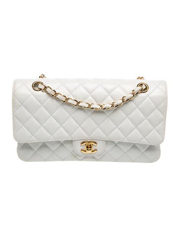 Quilted Caviar Classic Medium Double Flap Bag