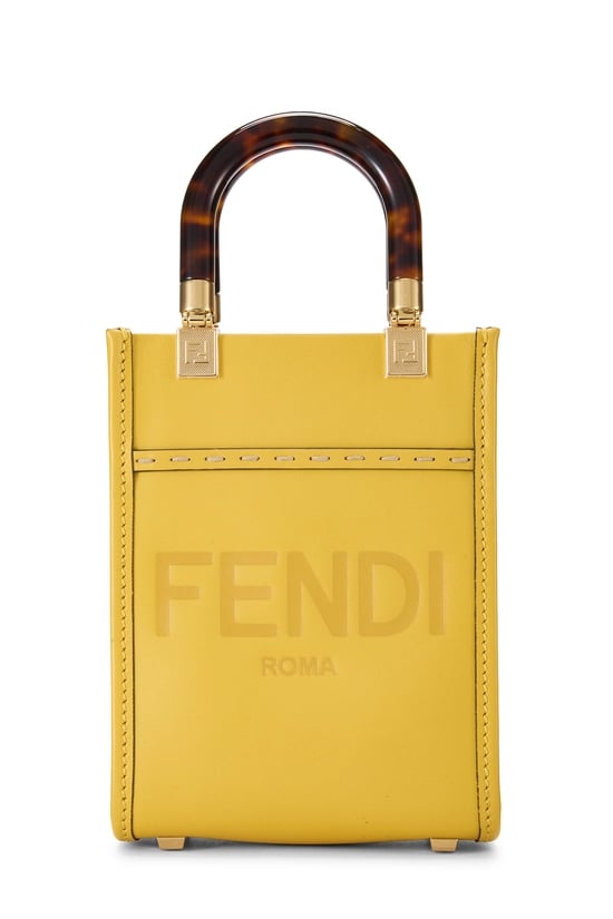 Yellow Calfskin Sunshine Shopper Mini