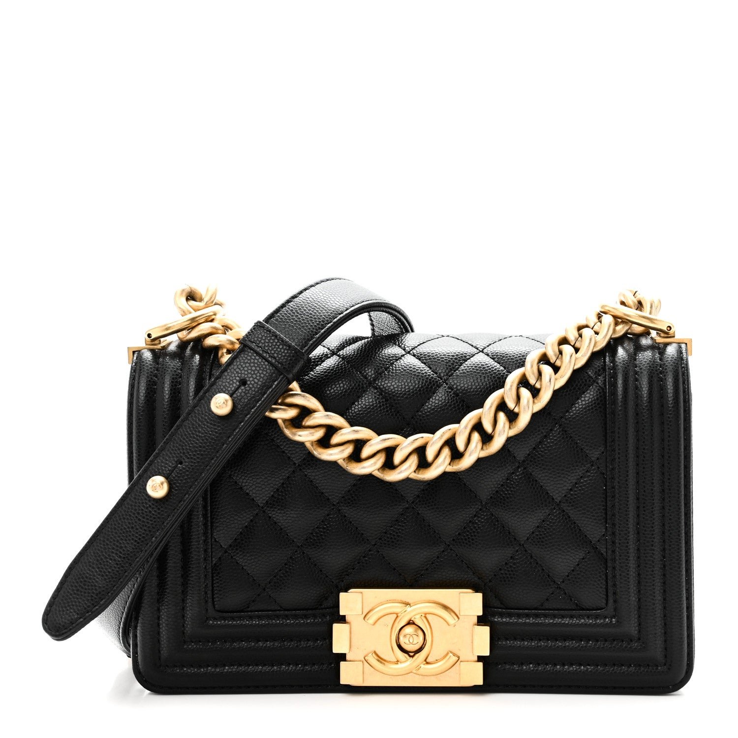 Chanel Caviar Quilted Small Boy Flap Black