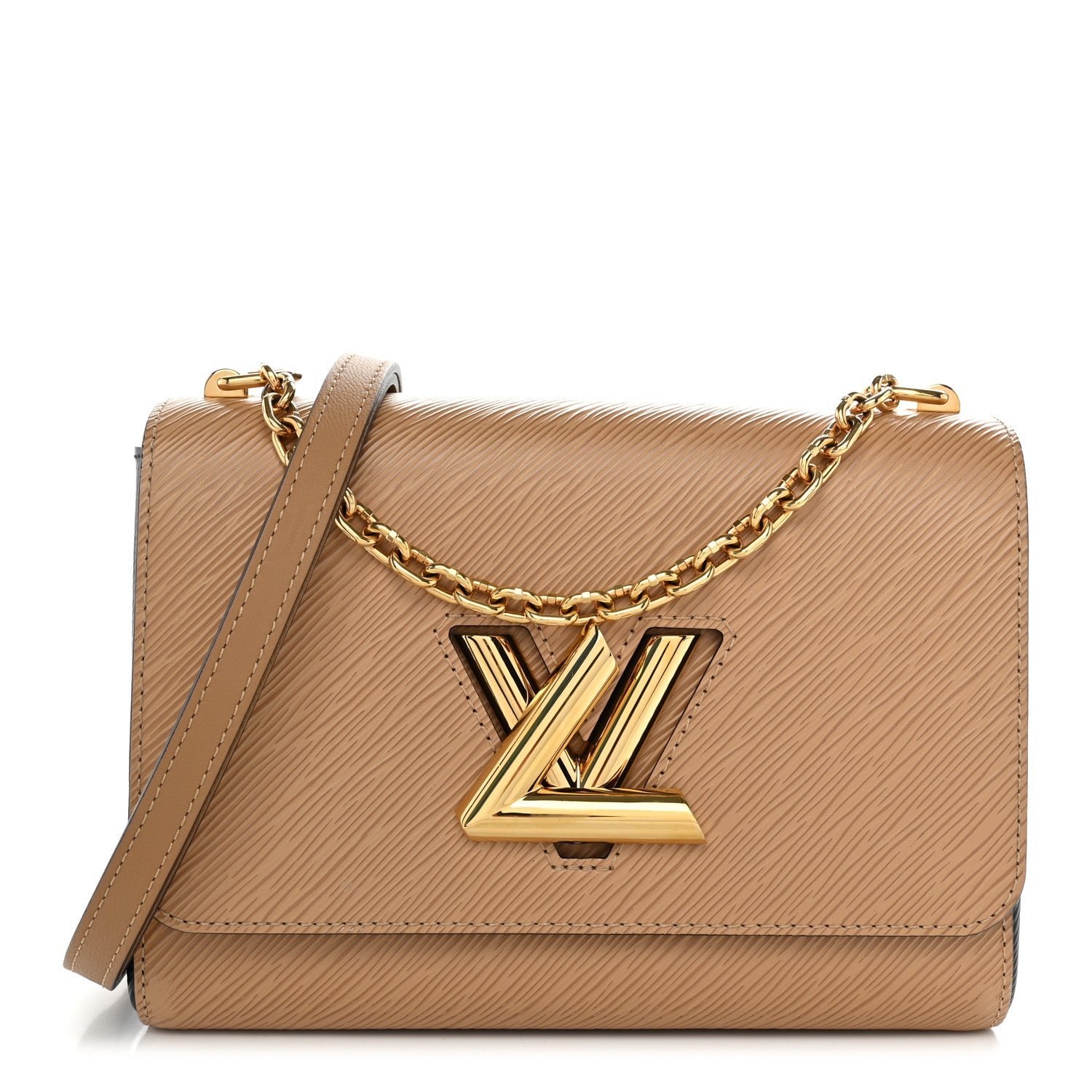 Louis Vuitton Epi Twist Shoulder Bag MM Camel