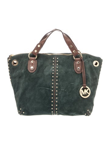 Suede Top Handle Bag