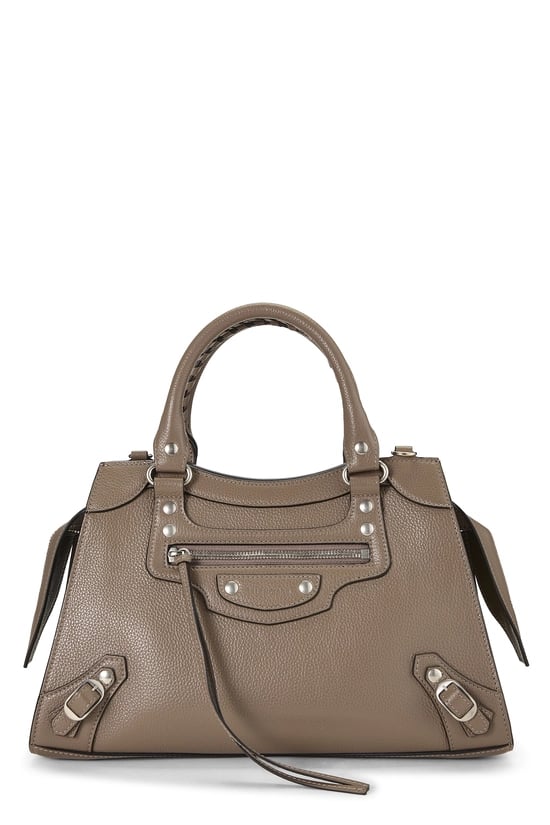 Balenciaga Grey Calfskin Neo Classic City Small