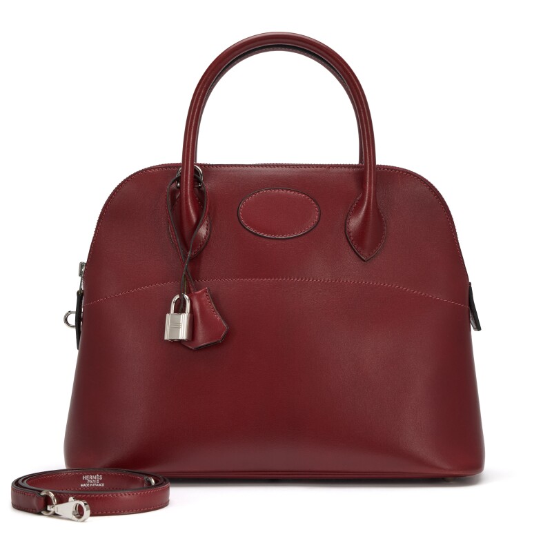 Hermes Rouge H Box Calf Bolide 31 Palladium Hardware, 2002