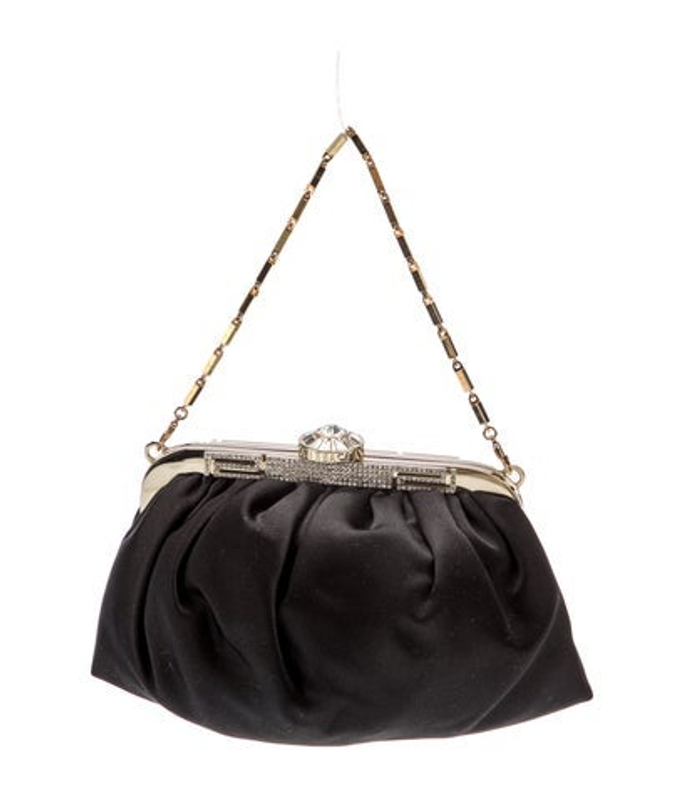 Versace Satin Top Handle Bag