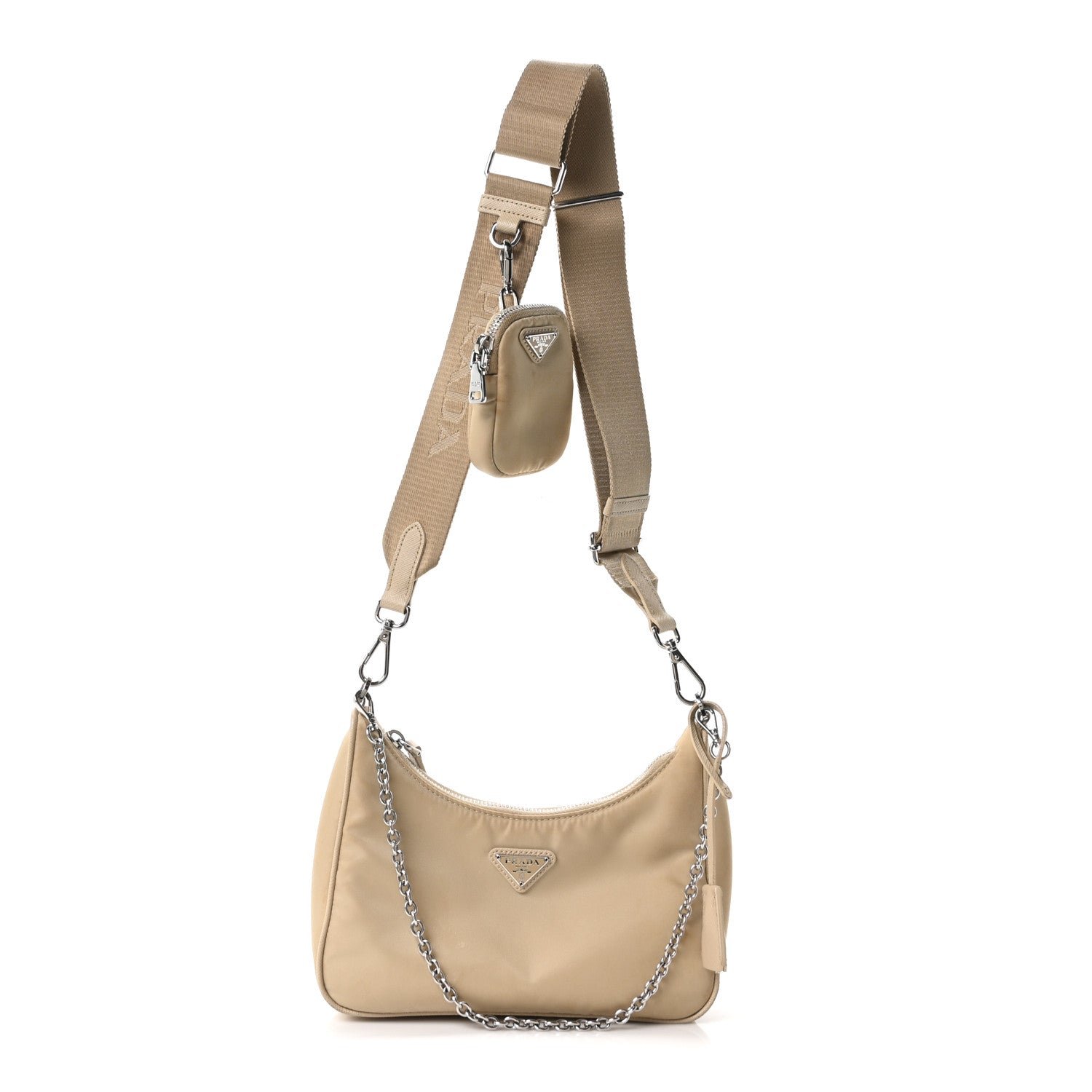Prada Prada Re-Nylon Saffiano Re-Edition 2005 Shoulder Bag Deserto