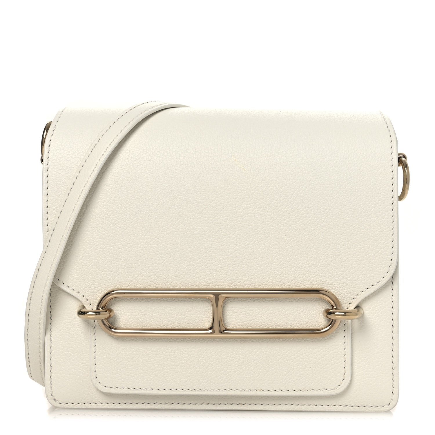 Hermes Evercolor Mini Sac Roulis White