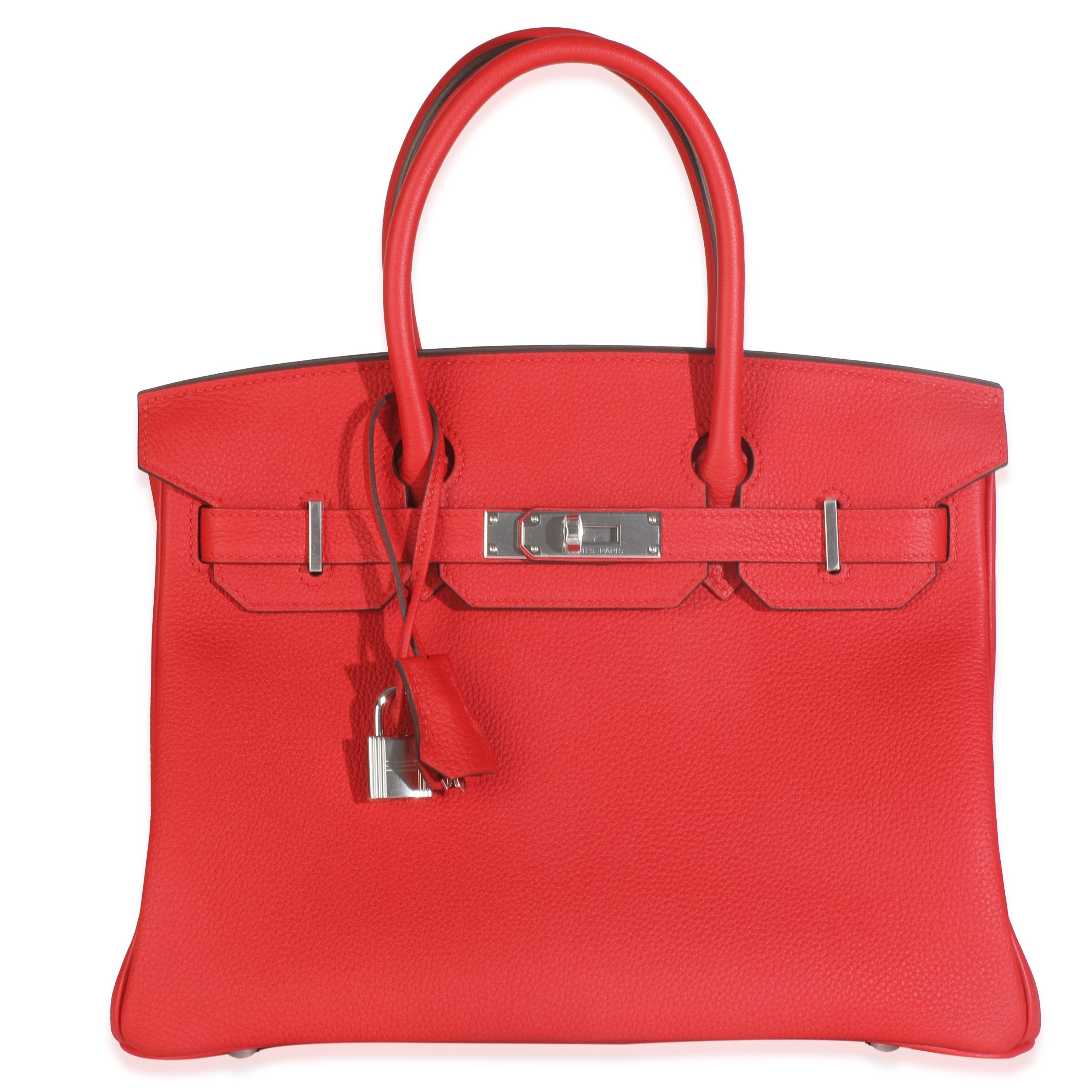 Hermes Rouge Radieux Togo Birkin 30 PHW