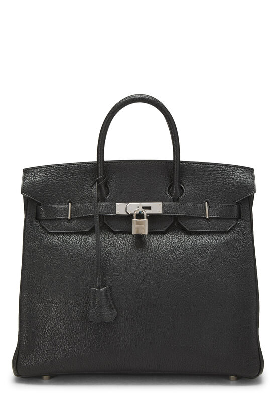 Hermès Black Chevre Haut à Courroies "HAC" Birkin 32