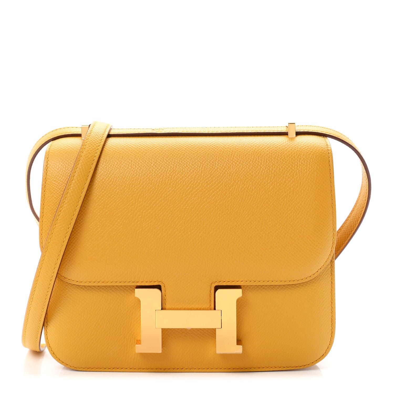 Hermes Epsom Constance 18 Jaune Ambre