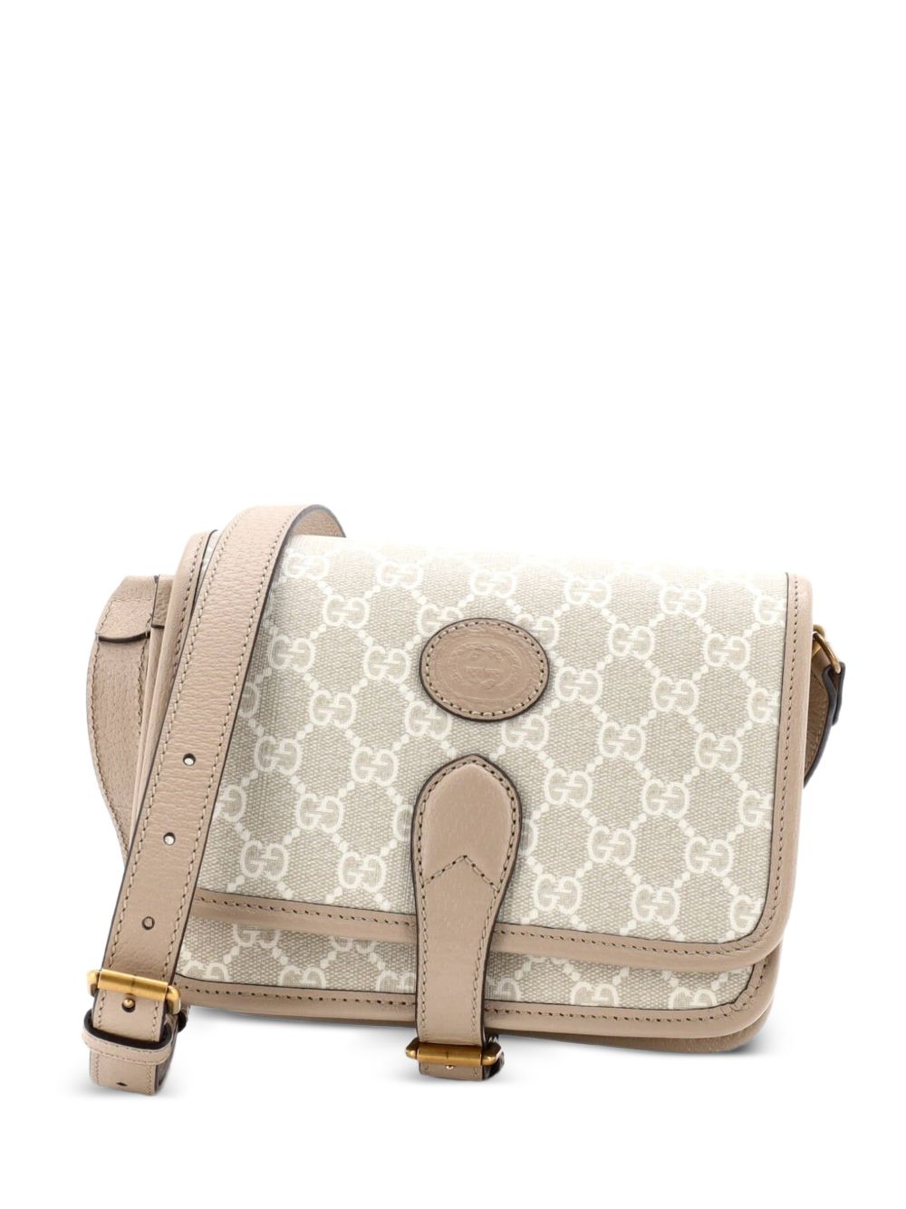 Interlocking G Patch Messenger Bag GG Coated Canvas Mini crossbody bag