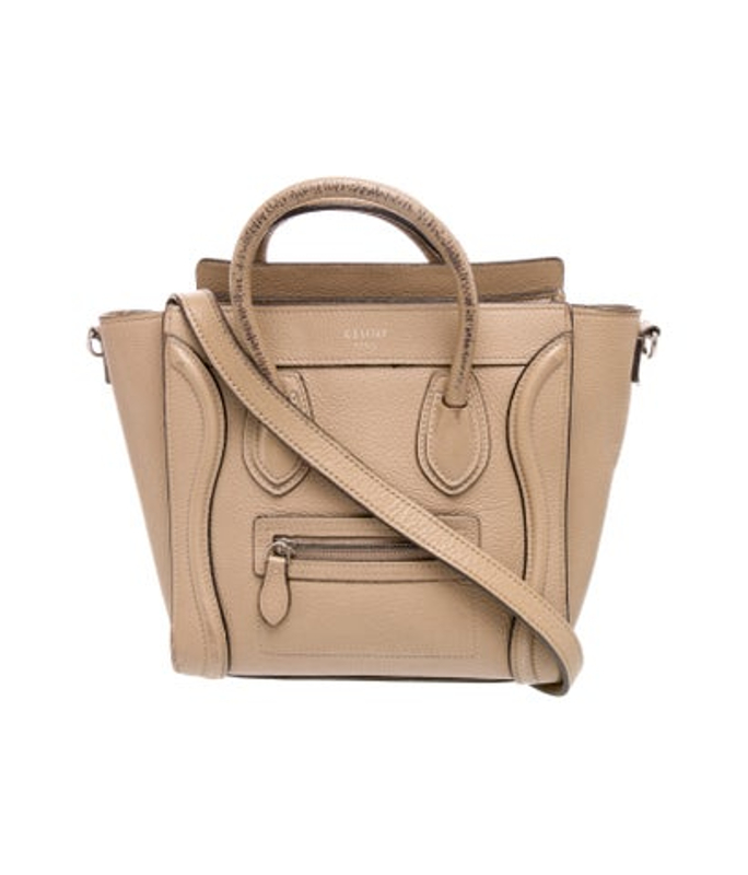 Celine Leather Luggage Nano