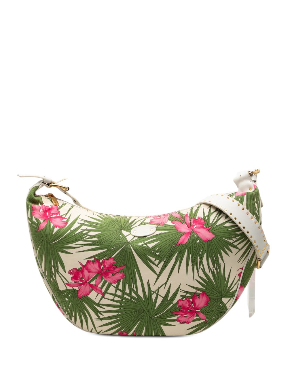 20th Century Floral Printed Canvas crossbody bag