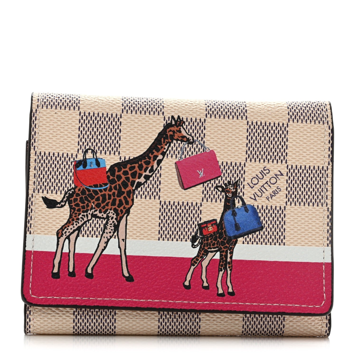 Louis Vuitton Damier Azur 2017 Christmas Animation Victorine Wallet