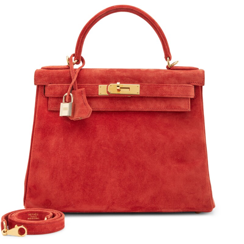 Hermes Rouge Vif Doblis Retourne Kelly 28 Gold Hardware, 2004
