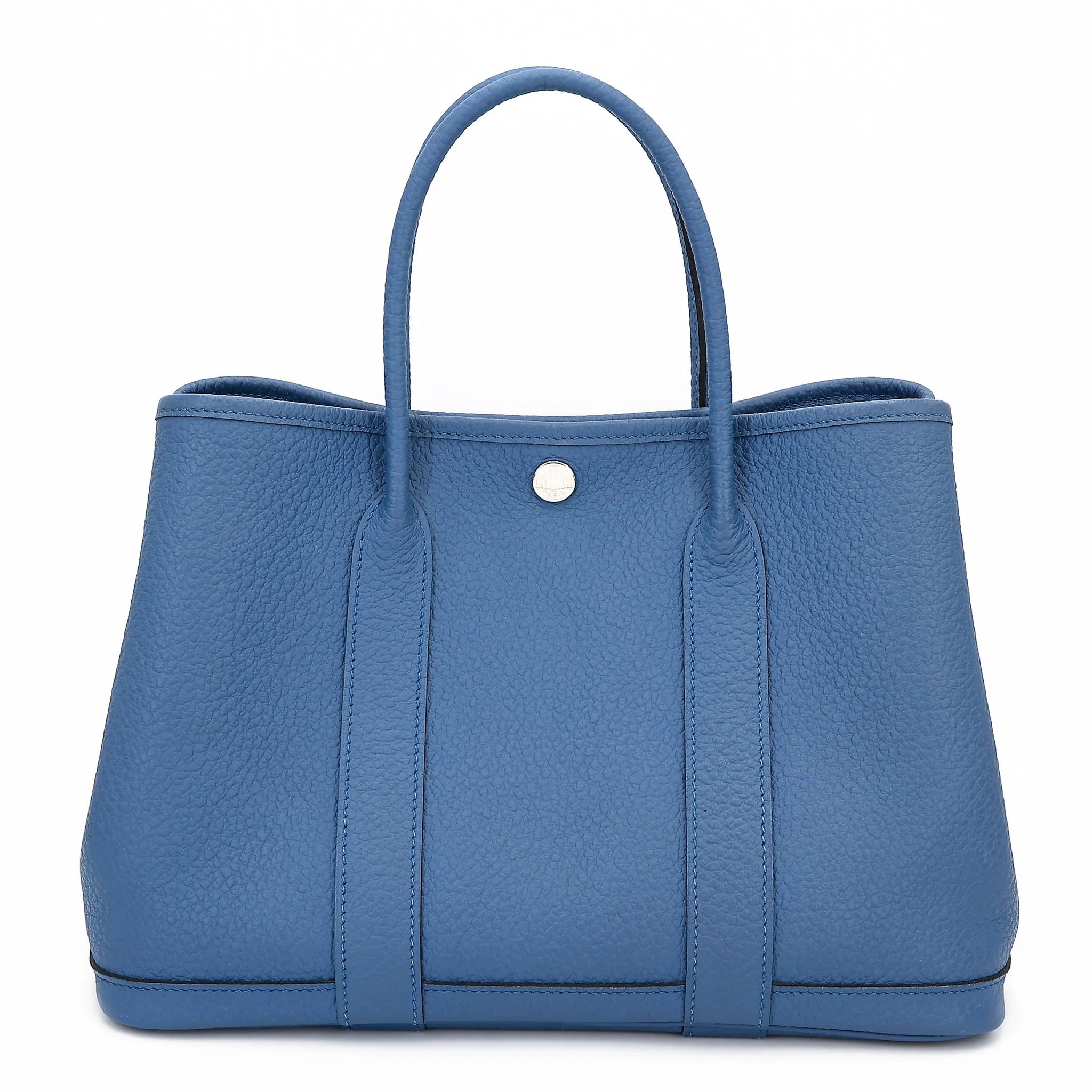 Very Good ( Rank A) HERMÈS Garden Party TPM Bleu Brighton (7E) Negonda Palladium hardware X (2016)