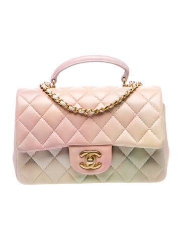 Rectangular Mini Classic Single Flap Top Handle Bag