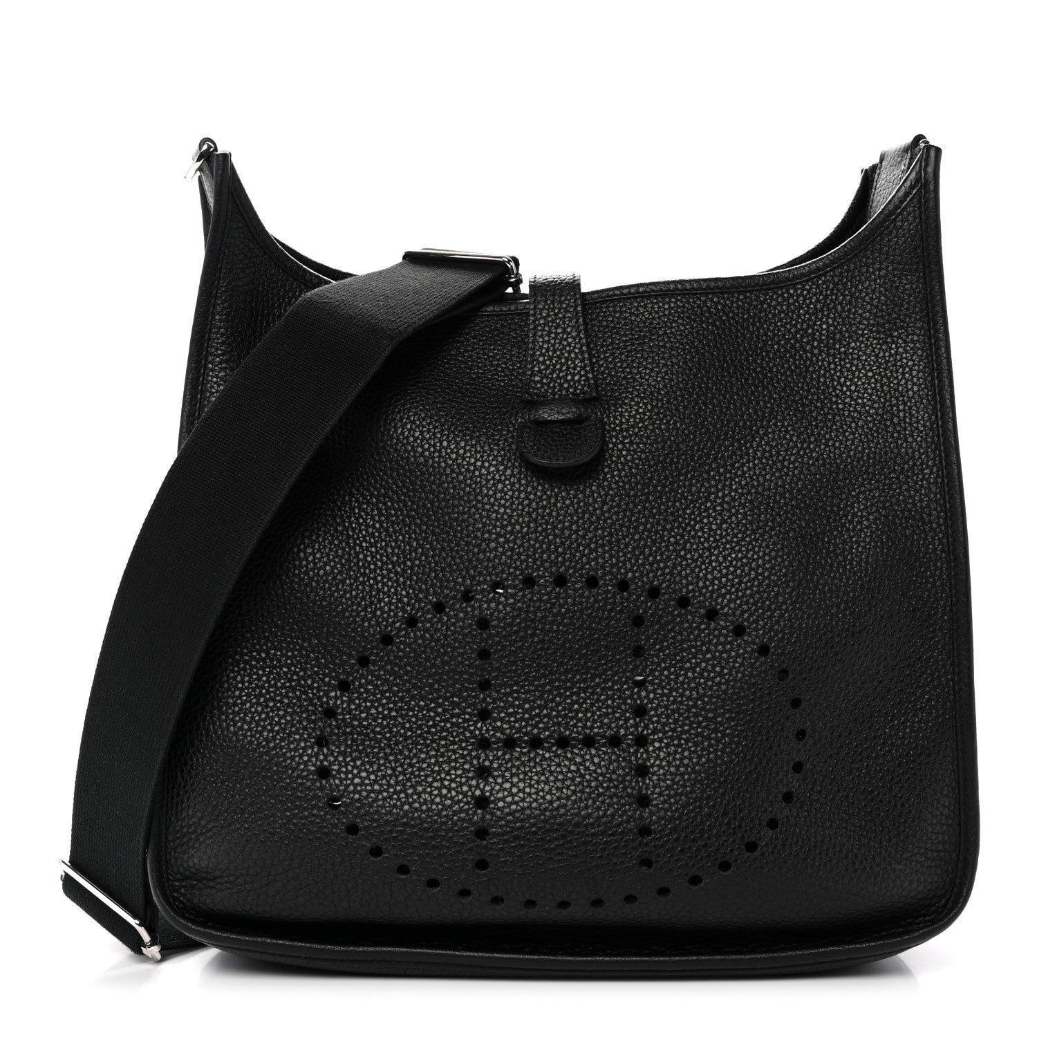 Hermes Taurillon Clemence Evelyne III GM Black