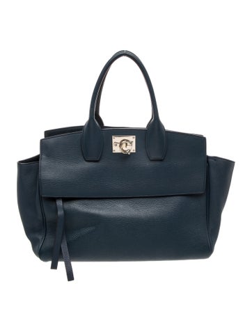 Salvatore Ferragamo Leather Top Handle Bag