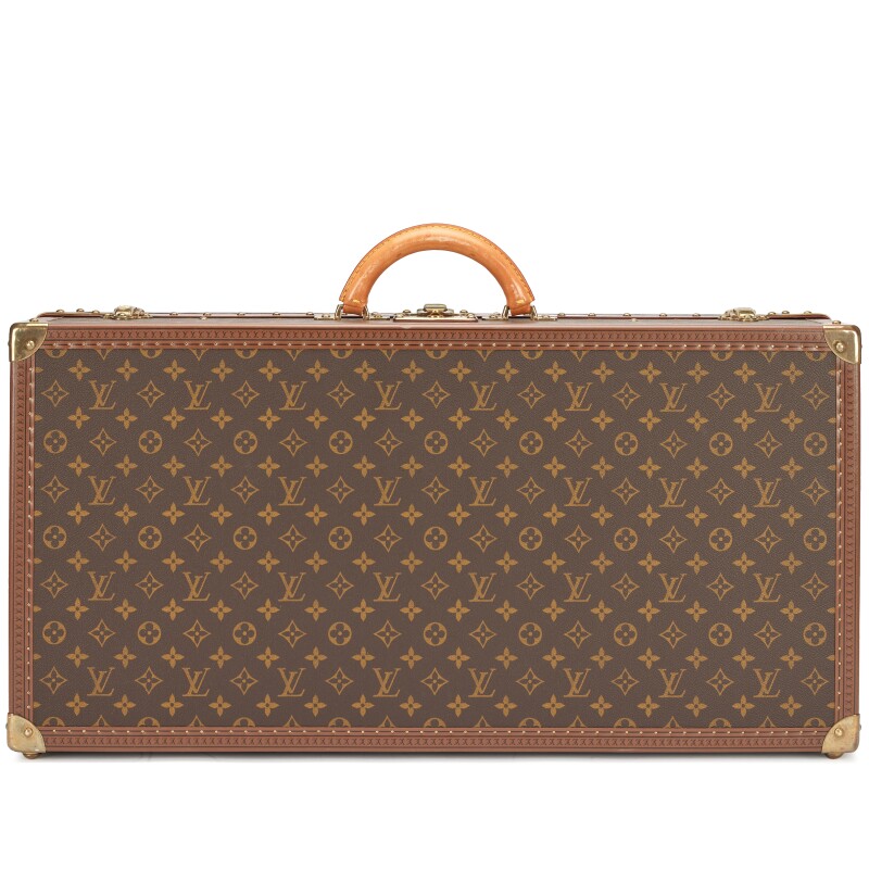 Louis Vuitton Vintage Monogram Gemine 8 Pairs Shoe Trunk Brass Hardware, 1990s