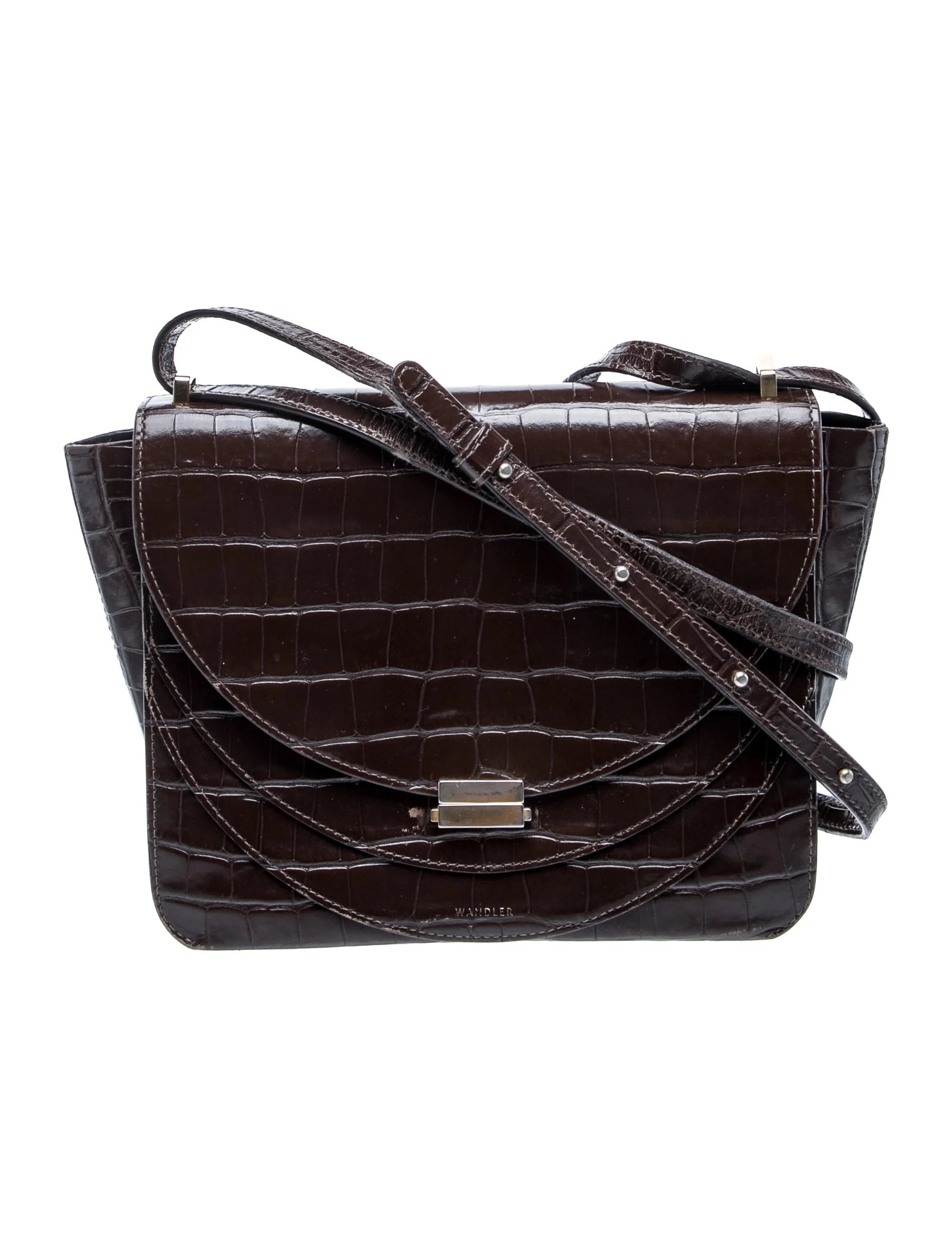 Wandler Embossed Leather Shoulder Bag