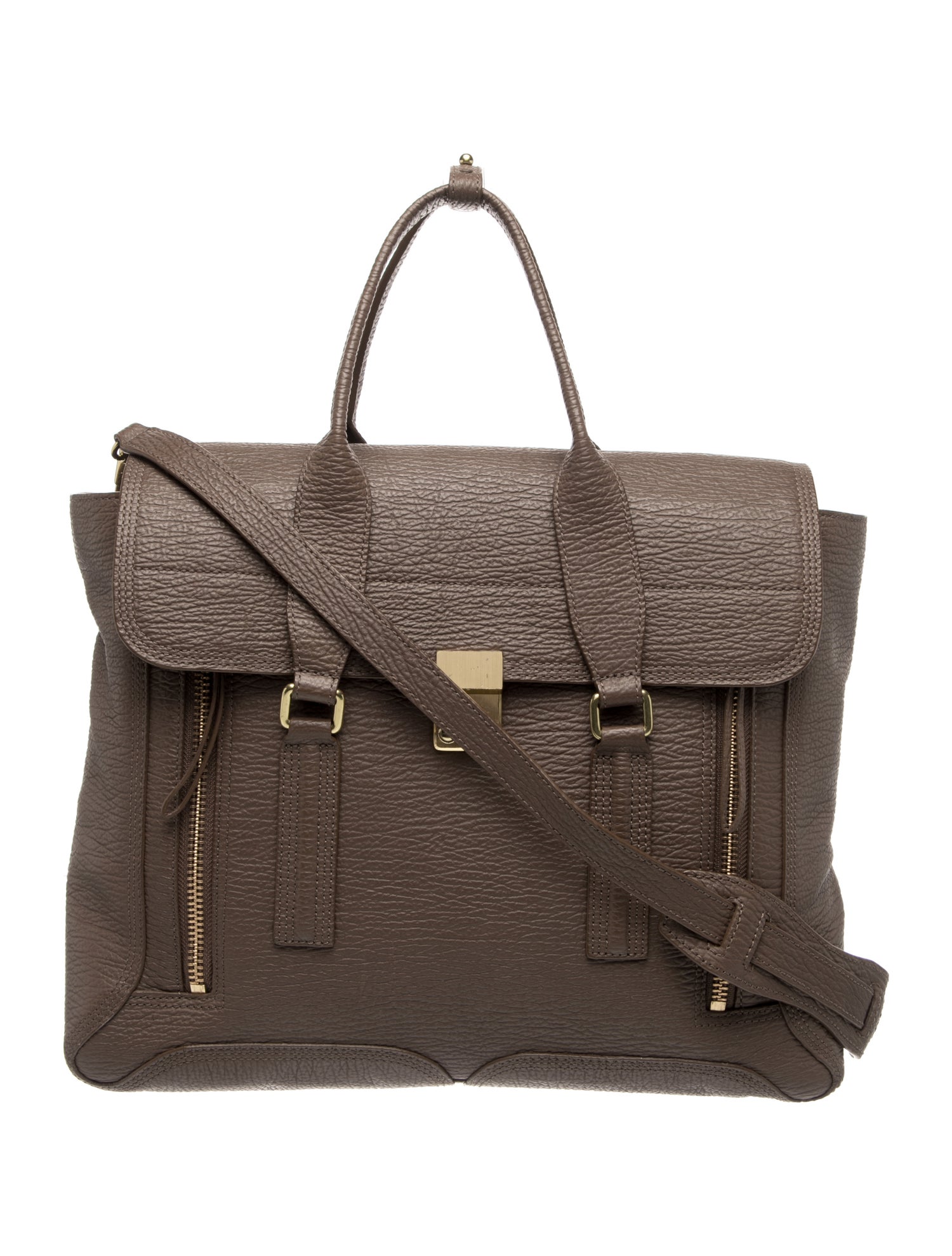 Leather Top Handle Bag