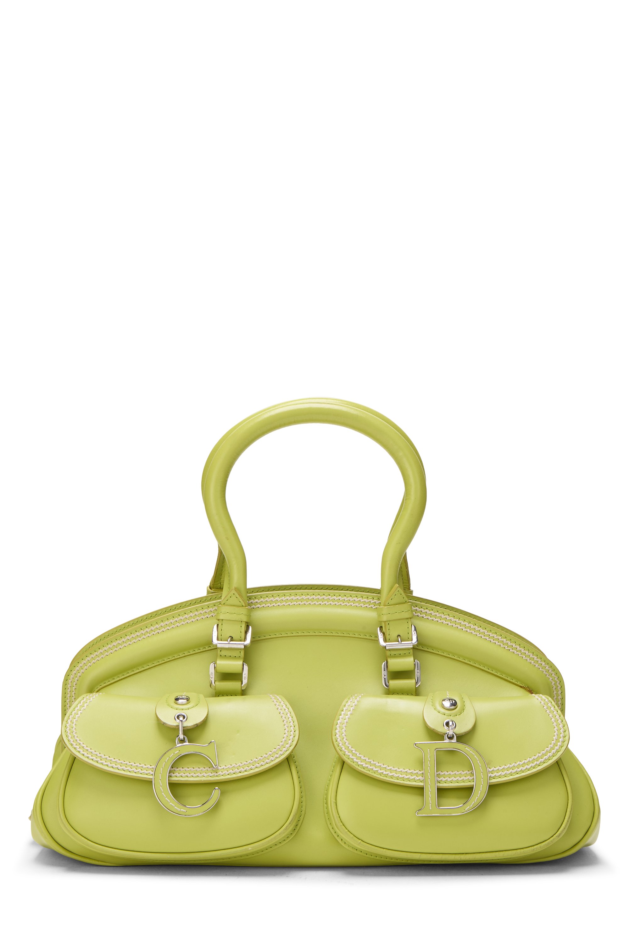 Dior Green Calfskin Detective Satchel