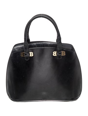Bally Leather Top Handle Bag Vintage