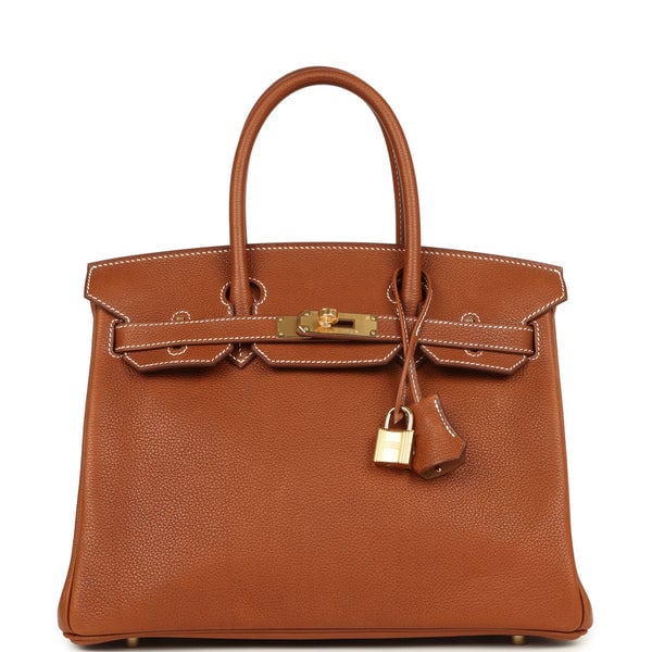 Hermes Hermes Birkin 30 Fauve Barenia Faubourg Gold Hardware