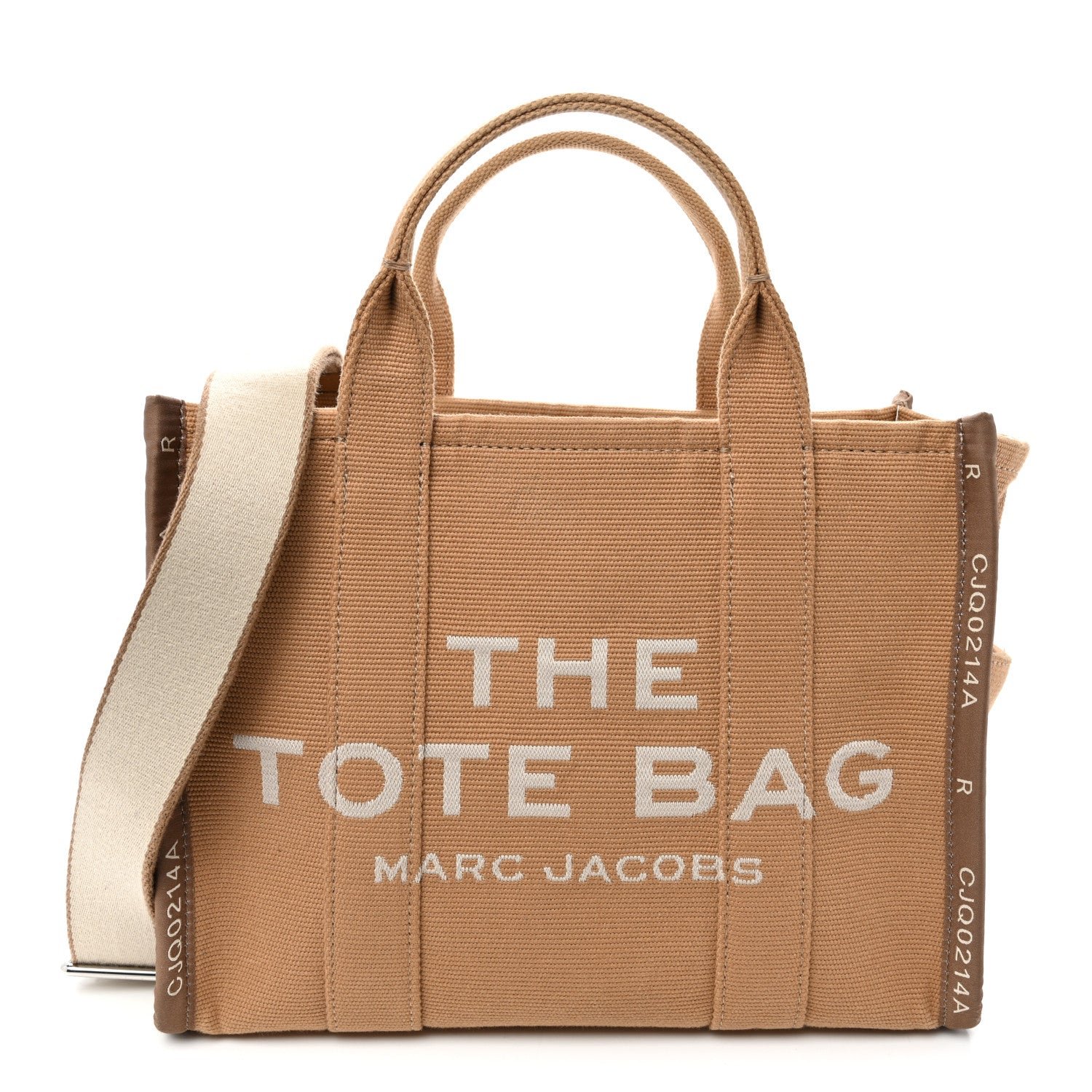 Marc Jacobs Jacquard Medium The Traveler Tote Bag Camel