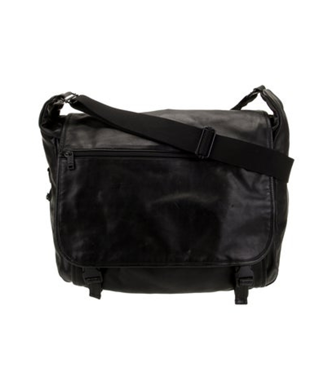 Tumi Leather Messenger Bag