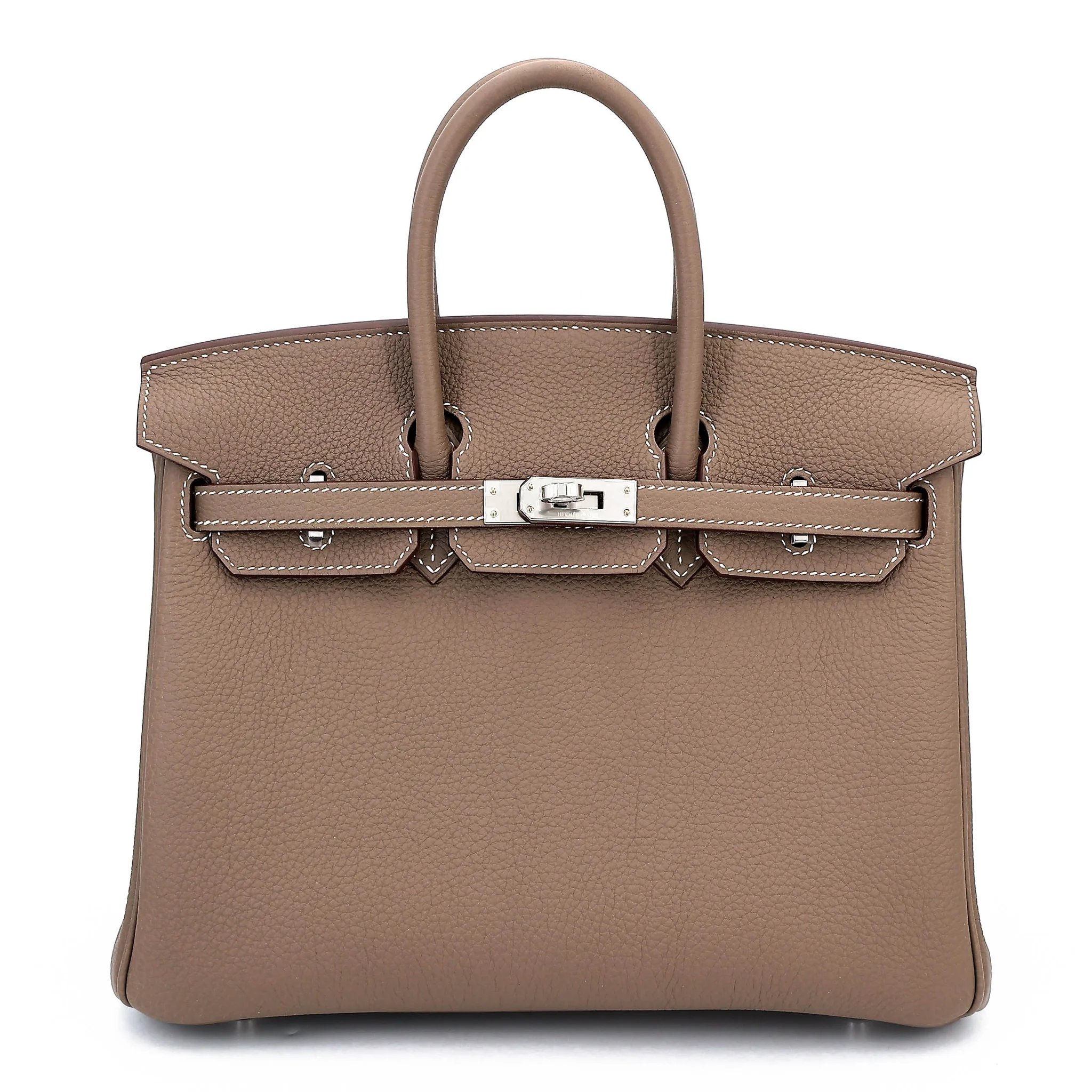 Brand New ( Rank N ) HERMÈS Birkin 25 Etoupe (18) Togo Palladium hardware G (2026)