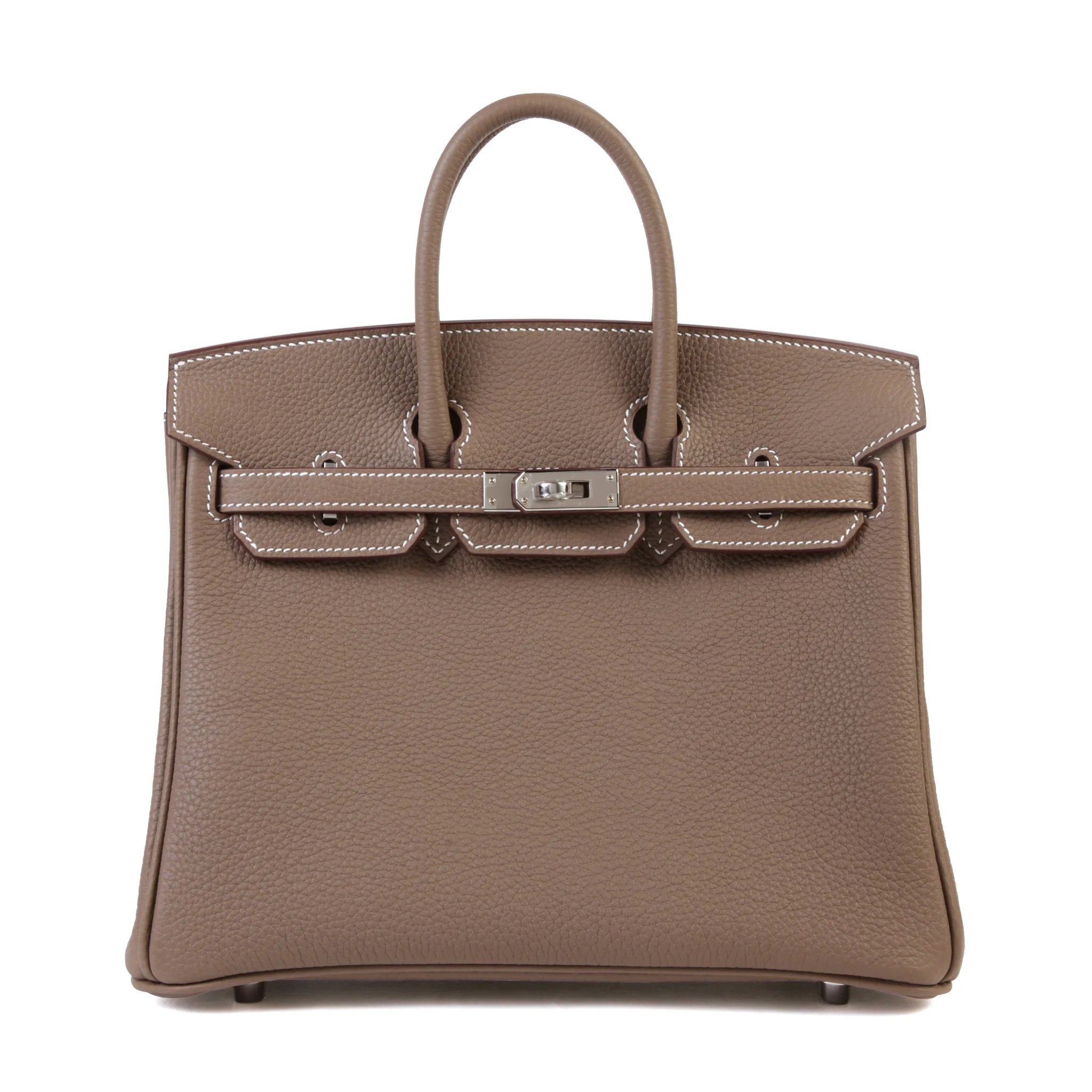 Brand New ( Rank N ) HERMÈS Birkin 25 Etoupe (18) Togo Palladium hardware G (2026)