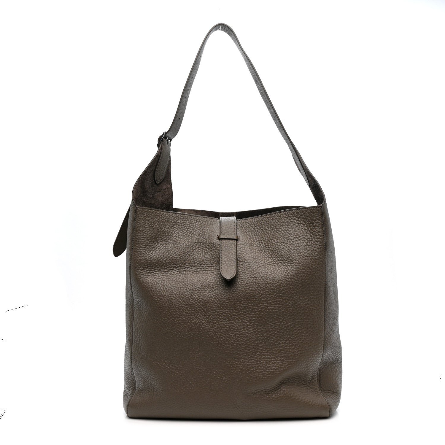 The Row The Row Grained Calfskin Blake Hobo Elephant