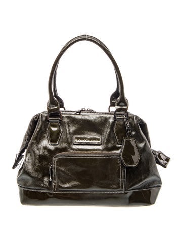 Patent Leather Top Handle Bag