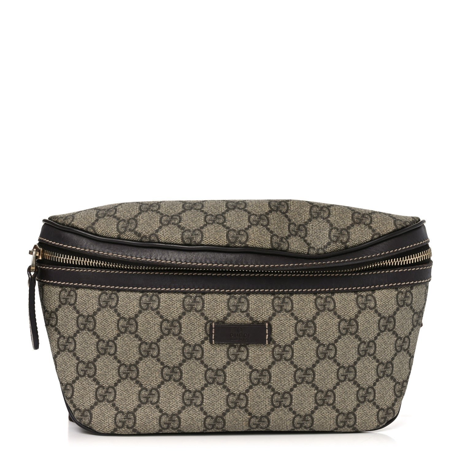 Gucci GG Supreme Monogram Belt Bag Dark Brown