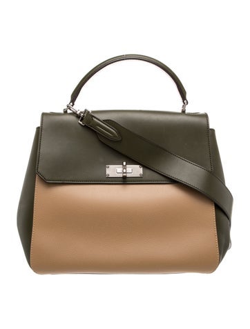 Leather Top Handle Bag