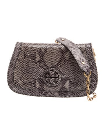 Embossed Leather Evening Bag