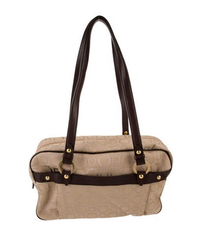 Salvatore Ferragamo Ferragamo Canvas Top Handle Bag