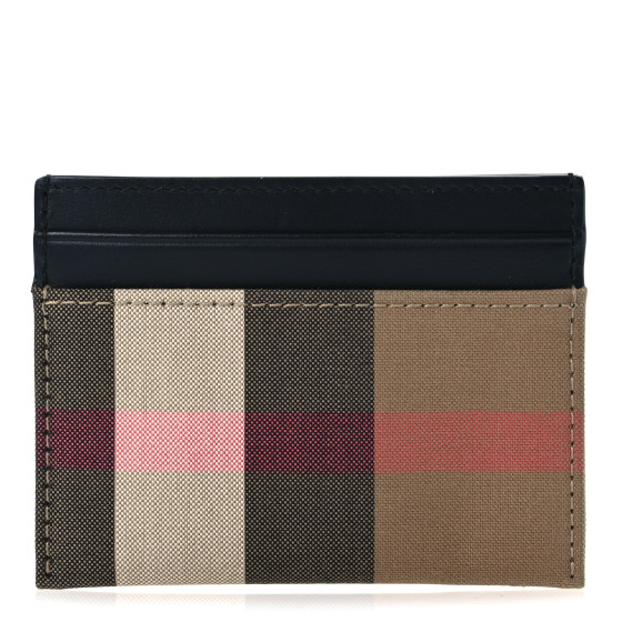 Burberry Super Exploded Check Calfskin Card Case Black