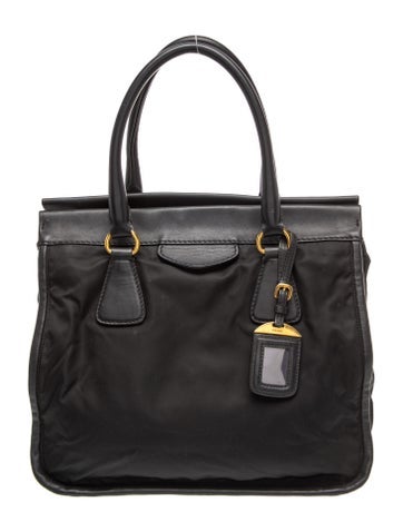 Tessuto Nylon Top Handle Bag