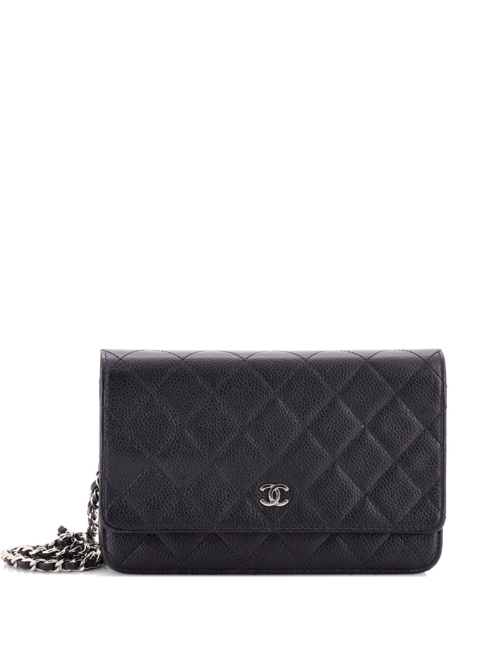 Wallet on Chain Quilted Caviar crossbody bag