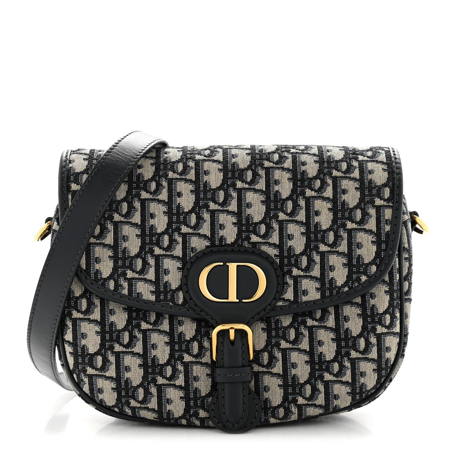 Christian Dior Oblique Medium Bobby Flap Blue