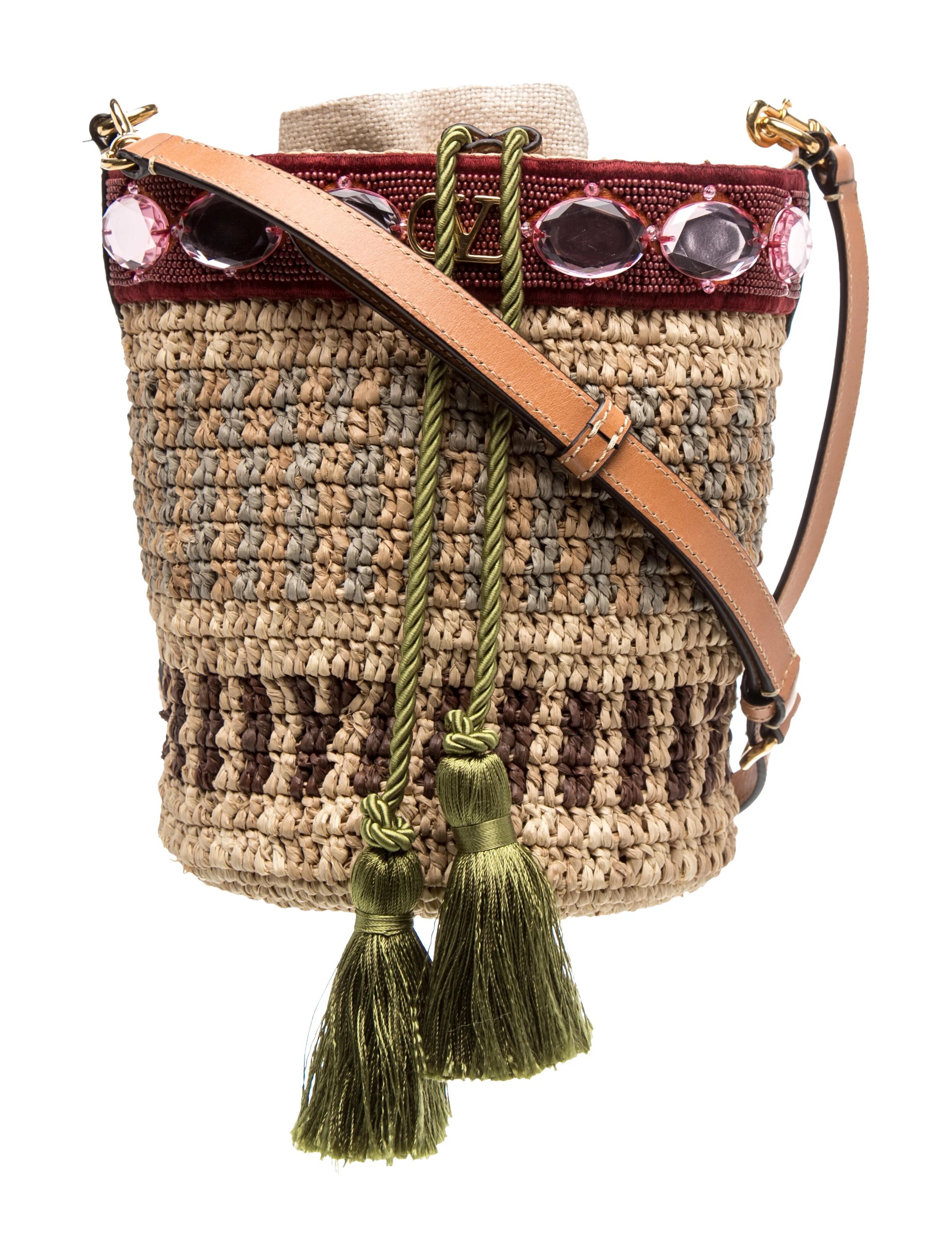 Raffia Crossbody Bag