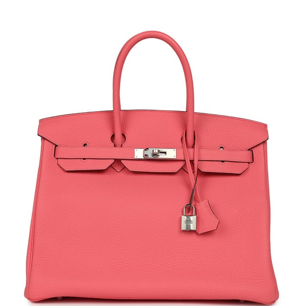 Hermes Hermes Birkin 35 Rose Azalee Clemence Palladium Hardware