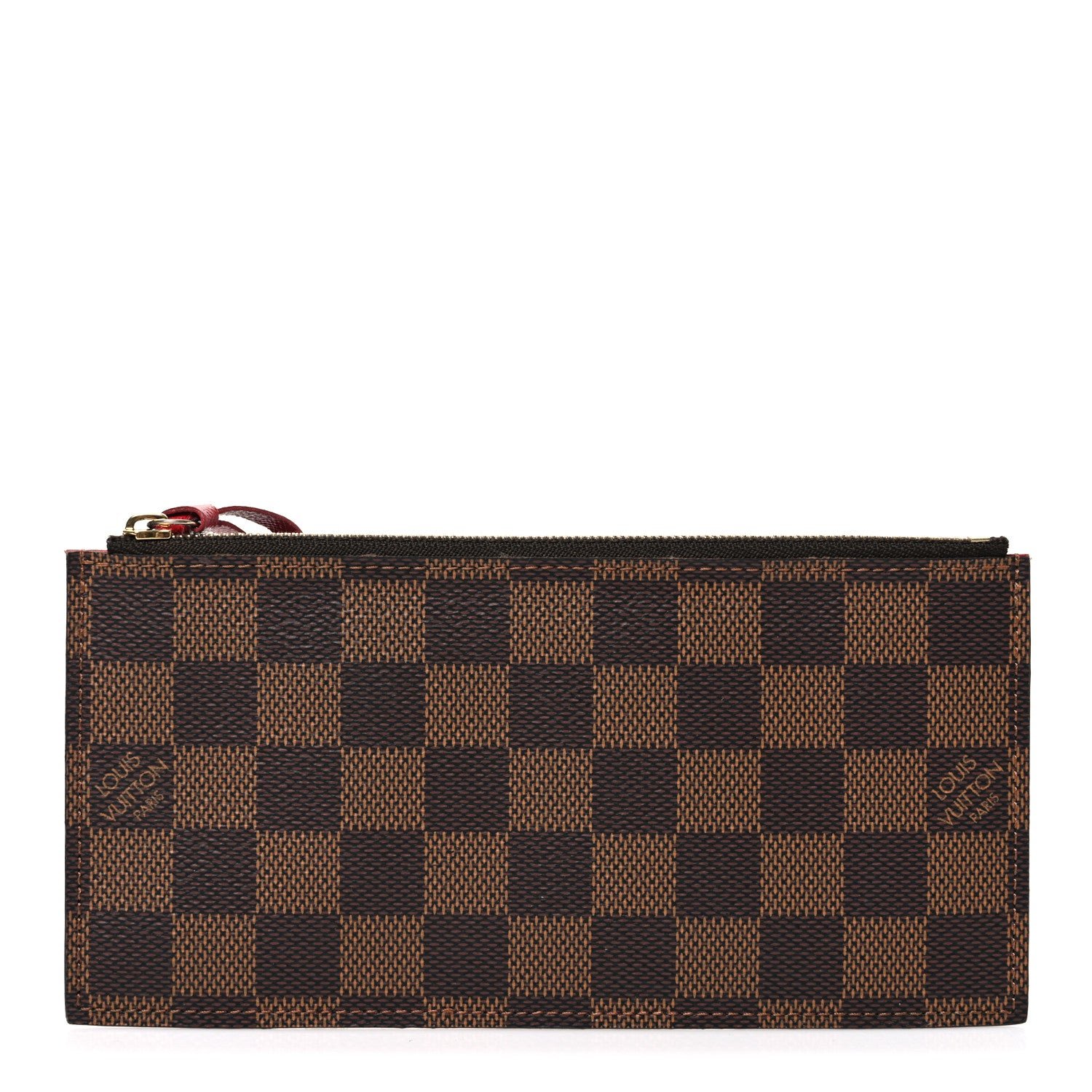 Louis Vuitton Damier Ebene Felicie Chain Wallet Zippered Insert
