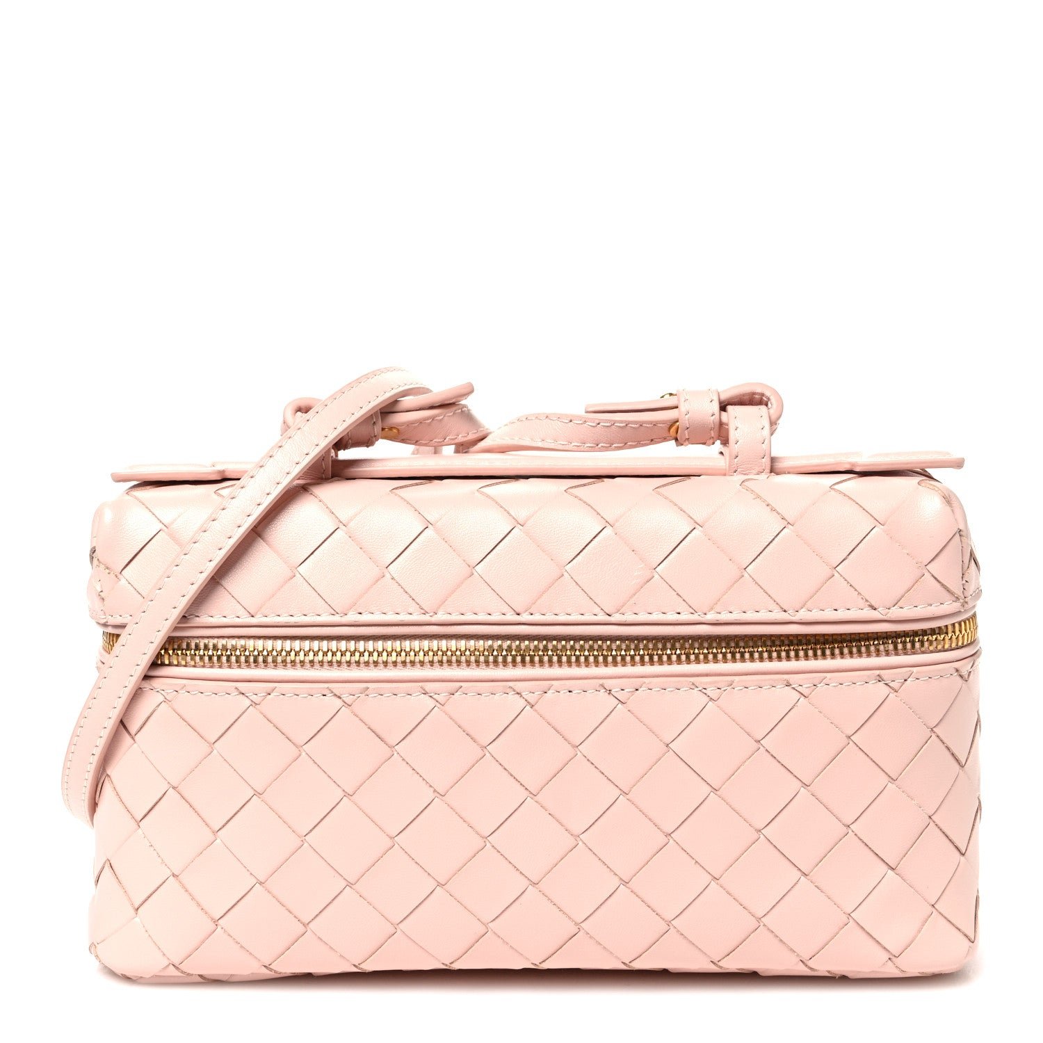 Bottega Veneta Calfskin Intrecciato Bang Bang Vanity Case Cameo