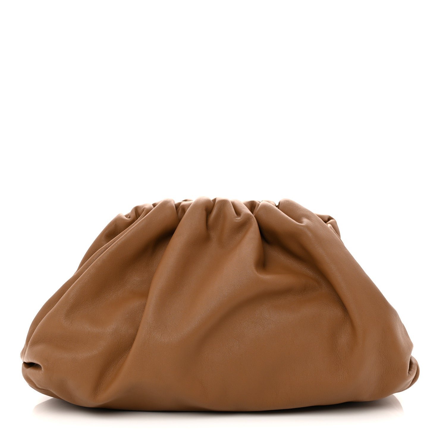 Bottega Veneta Bottega Veneta Smooth Butter Calf The Pouch Oversized Clutch Cammello
